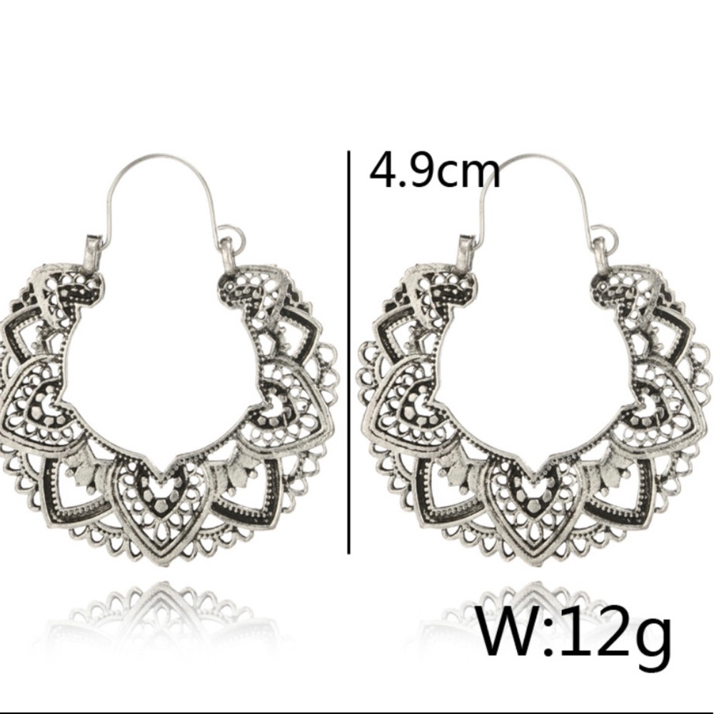 3/$30 Silver Boho Earrings - Picture 6 of 7